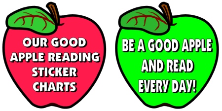 Apple Reading Bulletin Board Display Accent Pieces