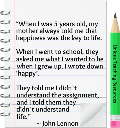 John Lennon Happy Quote