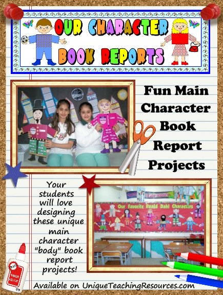 Engage your students in reading with these fun main character book report projects!