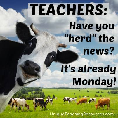 Funny quote about Mondays for school teachers