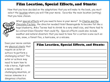 Writing a Movie Review Book Report Reading Worksheets