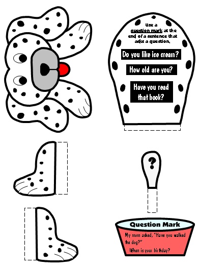 Question Mark Punctuation Mark Bulletin Board Display Grammar Resources Set