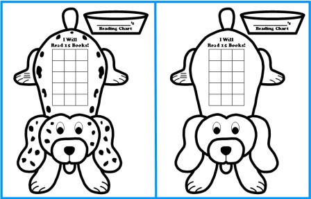 Puppy Sticker Charts and Templates Black and White Puppy Dog Shape