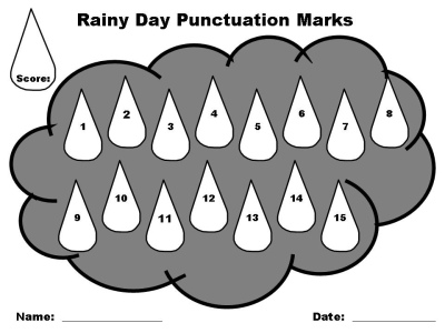 Elementary Student Spring Punctuation Power Point Lesson Plan Activity