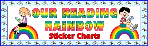 Free Reading Rainbow Bulletin Board Display Banner