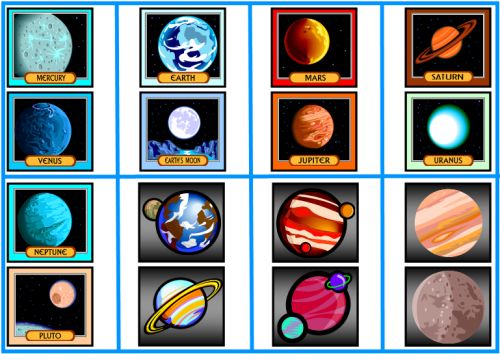 Space, Planets, and Rocket Accent Pieces and Clip Art For Space Bulletin Board Displays