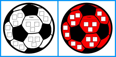 Soccer Sticker Charts and Templates