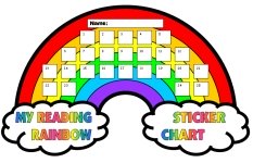 Reading Rainbow Sticker Chart Templates