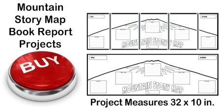 Creative Book Report Project Ideas:  Mountain Story Map Templates