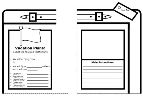 Suitcase Book Report Projects For Elementary School Students