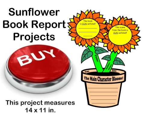 Creative Book Report Project Ideas:  Sunflower Templates