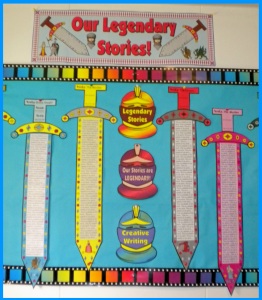 Writing Myths and Legends Elementary School Students Display