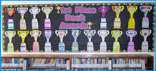 Our Favorite Books Trophy Bulletin Board Display Ideas