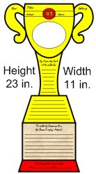 Favorite Book Report Projects Trophy Templates and Printable Worksheets Measurements