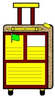 Main Character Vacation Suitcase Book Report Project Templates