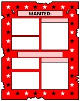 Wanted Poster Book Report Projects Red Templates