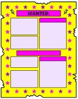 Wanted Poster Book Report Projects Yellow Templates