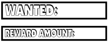 Headings for Wanted Poster