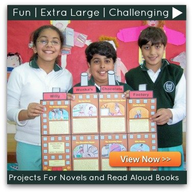Click to view unique, fun, and challenging projects for novels and read aloud books.
