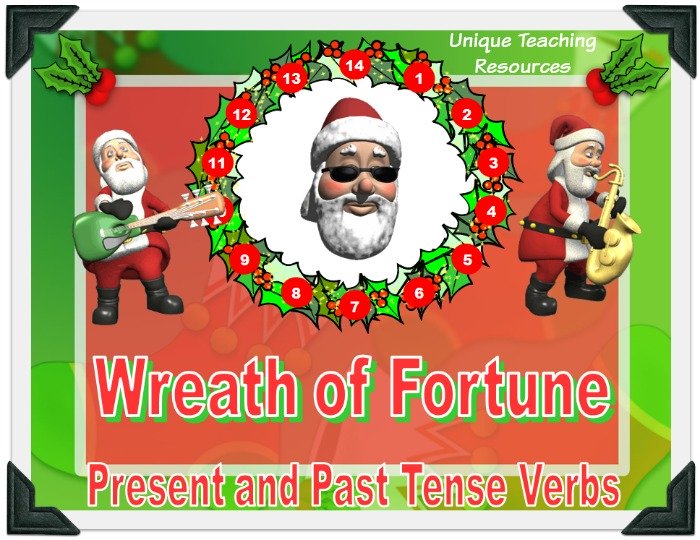 This is a fun Christmas powerpoint presentation that reviews verbs in an engaging game-like format.