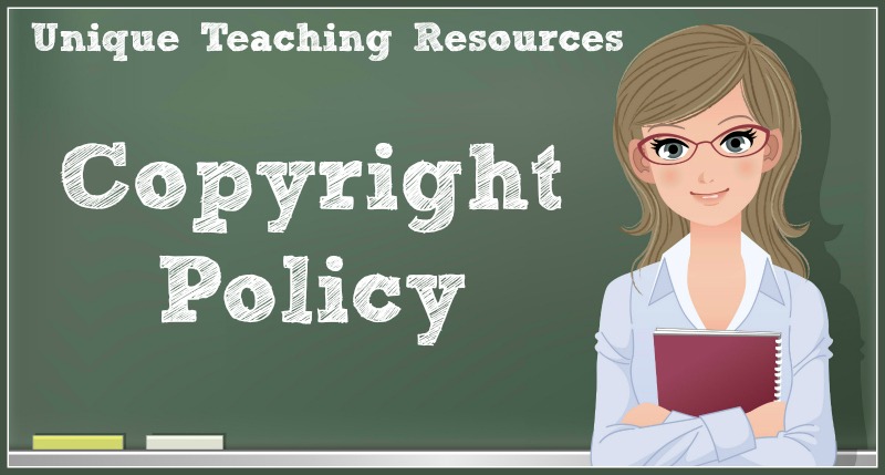 Copyright Policy For Unique Teaching Resources