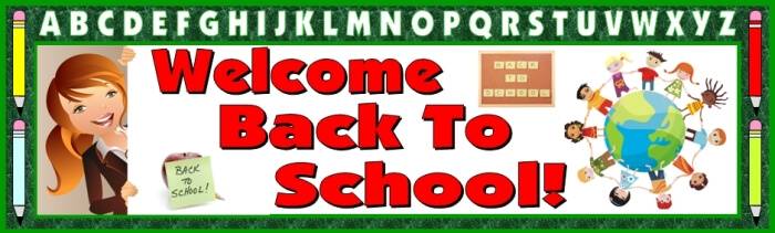 Free Welcome Back To School Bulletin Board Display Banner Free