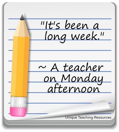 Funny teacher quote about Mondays