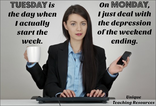 Quote about Tuesday and the work week.