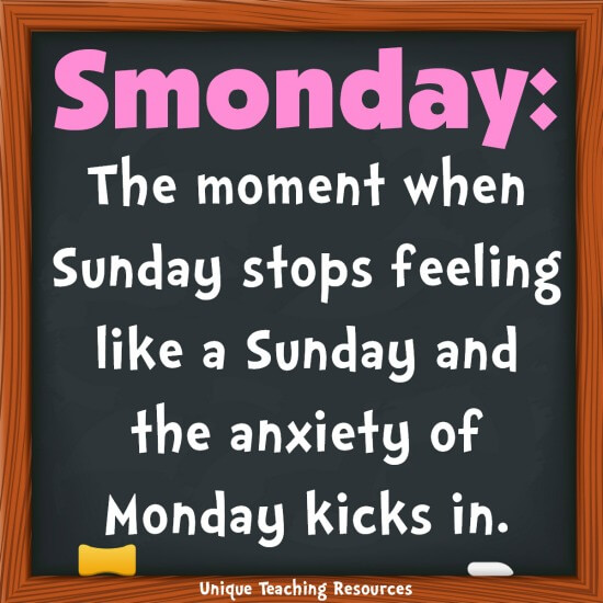 Smonday:  Funny quote about Sunday and Monday