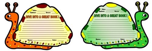 Dive Into Reading Book Report Projects Sea Snail Templates