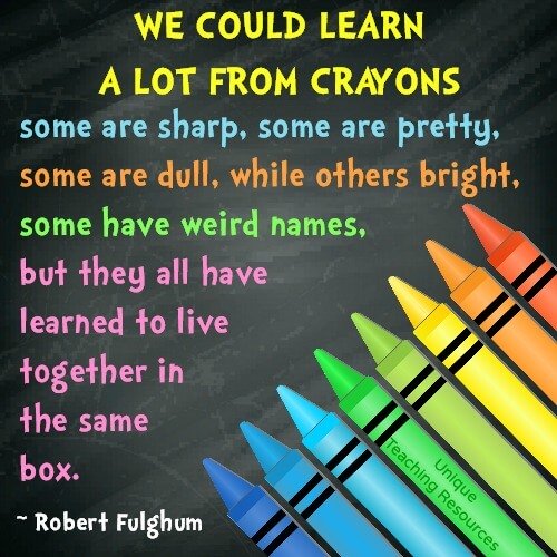 We could learn a lot from crayons.